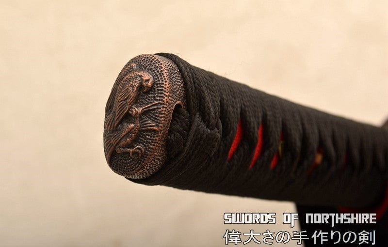 Eagle Tsuba Hand Forged 9260 Spring Steel Japanese Samurai Sword Battle Ready Katana