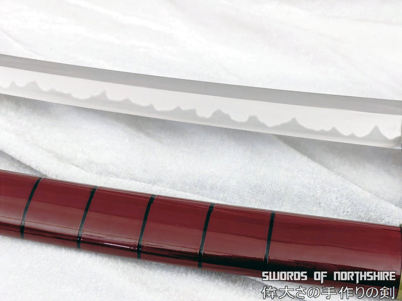 1095 High Carbon Steel Hand Forged One Piece Sandai Kitetsu Japanese Katana Sword