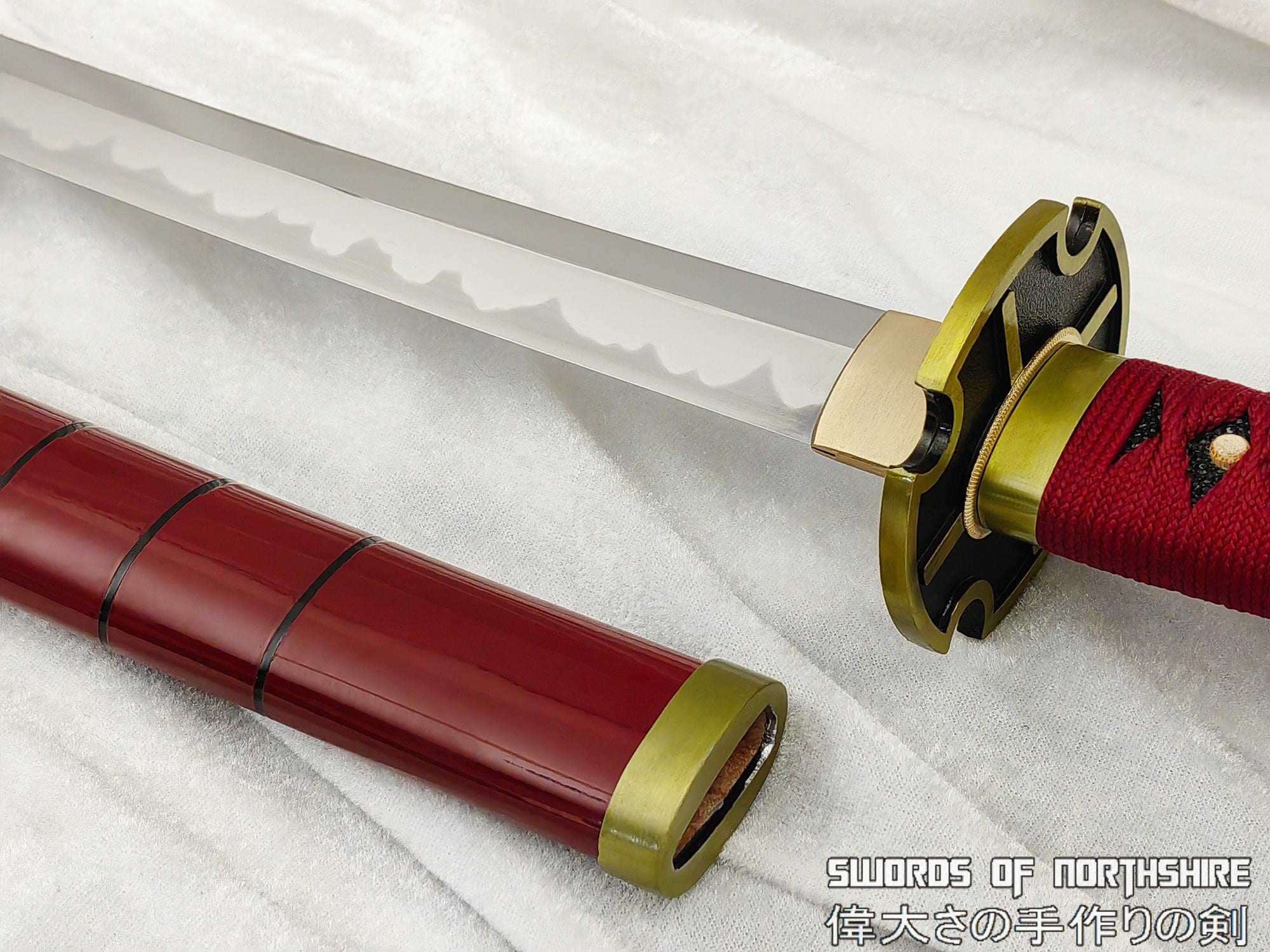 Zoro's Sandai Kitetsu Replica Sword | Carbon Steel Darkened Blade