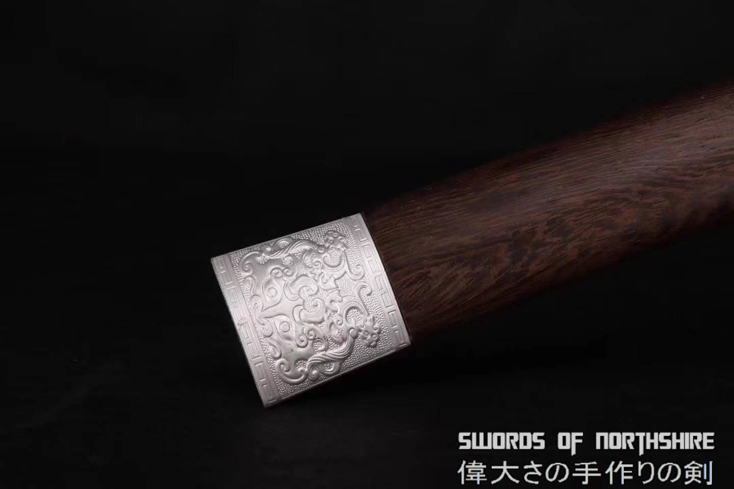 1095 High Carbon Steel Etched Blade Han Jian Silver Fittings Chinese Martial Arts Tai Chi Sword