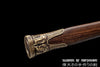 Clay Tempered Folded Damascus Steel Sword Hand Forged Blade Battle Ready Tai Chi Han Jian