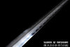 Clay Tempered Folded Damascus Steel Sword Hand Forged Blade Battle Ready Tai Chi Han Jian