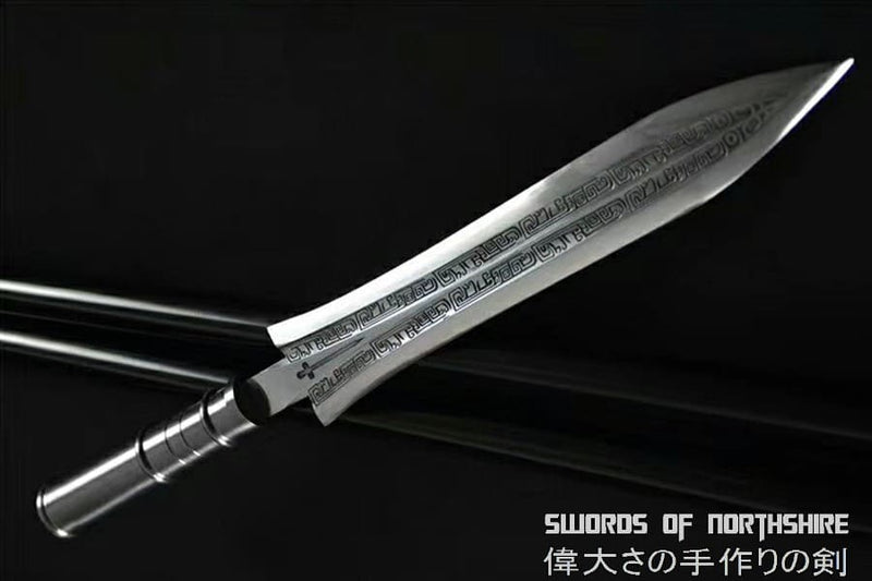 Overlord Spear Hand Forged 1095 High Carbon Steel Yari Lance Pike with Stainless Steel Shaft