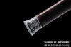 Yin Yang Short Sword Hand Forged Folded Damascus Steel Blade Battle Ready Chinese Han Jian