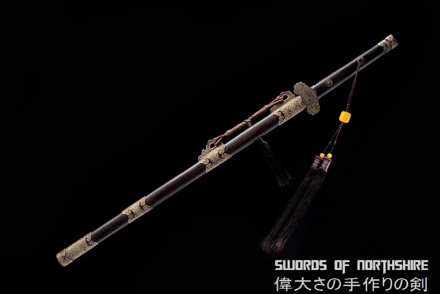 Tang Dynasty Jian Hand Forged Folded Steel Blade Battle Ready Martial Arts Tai Chi Sword