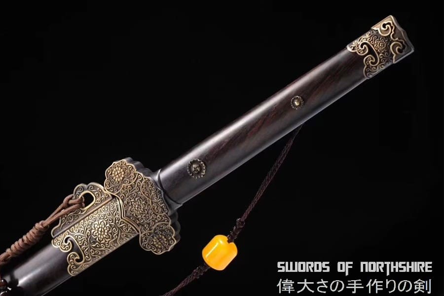 Tang Dynasty Jian Hand Forged Folded Steel Blade Battle Ready Martial Arts Tai Chi Sword