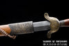Plum Blossom Jian Hand Forged Folded Damascus Steel Blade Battle Ready Chinese Sword