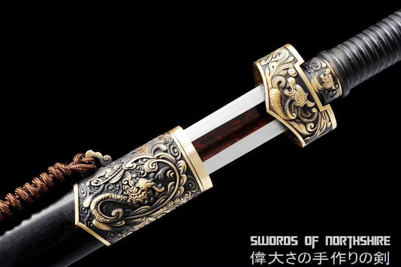 Brotherhood of Blades Dao Folded Steel Chinese Embroidered Uniform Guard Miaodao Sword