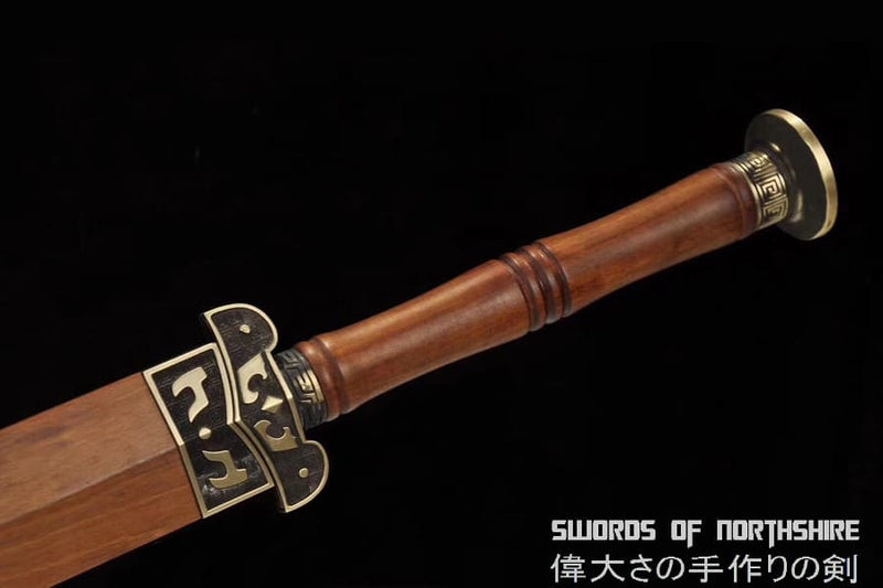 Chinese Han Dynasty Jian Hand Forged Folded Steel Blade Battle Ready Martial Arts Sword