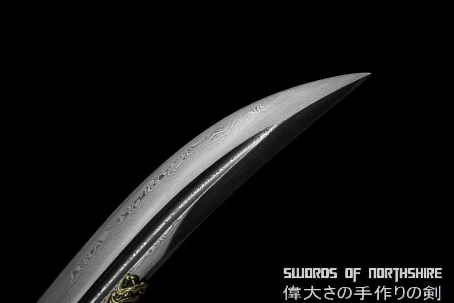 Qing Dao Folded Steel Blade Full Stingray Skin Wrap Chinese