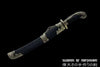 Qing Dao Folded Steel Blade Full Stingray Skin Wrap Chinese Martial Arts Sword Hazuya Polish