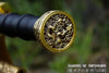 1095 High Carbon Steel Etched Blade Han Jian Gold Dragon Chinese Martial Arts Tai Chi Sword