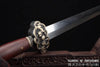 Foo Dog Jian Hand Forged Folded Damascus Steel Blade Mythological Lion Chinese Tai Chi Sword