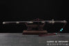 Ebony Dragon Jian Hand Forged Clay Tempered & Folded Steel Blade Battle Ready Chinese Jian Sword