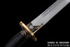 Emperor Qianlong Qing Dynasty Folded Steel Blade Battle Ready Tai Chi Chinese Dao Sword Ebony Wood Scabbard