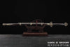 Ebony Wood Dragon Jian Folded Damascus High Carbon Steel Battle Ready Chinese Martial Arts Tai Chi Sword