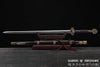 Ebony Wood Dragon Jian Folded Damascus High Carbon Steel Battle Ready Chinese Martial Arts Tai Chi Sword