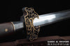 Ebony Wood Dragon Jian Folded Damascus High Carbon Steel Battle Ready Chinese Martial Arts Tai Chi Sword