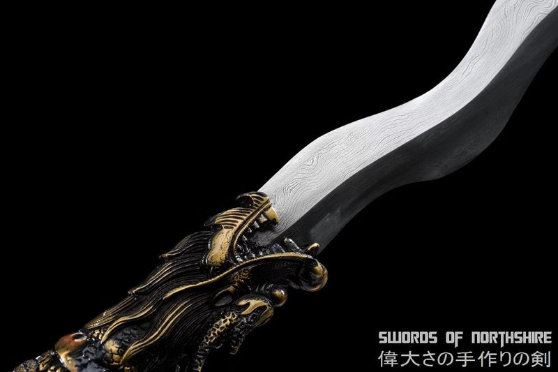 Zhang Fei Viper Blade Dynasty Warriors Serpent Spear Snake Blade Battle Ready Chinese Three Kingdoms Replica