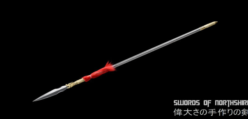 Chinese Dragon Qiang Sword Spear Martial Arts Folded Damascsus Steel Elite Military 79" Lance