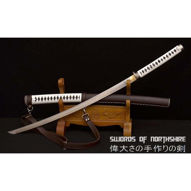Michonne's Katana - The Walking Dead Hand-Forged Folded Damascus Steel Blade Sword