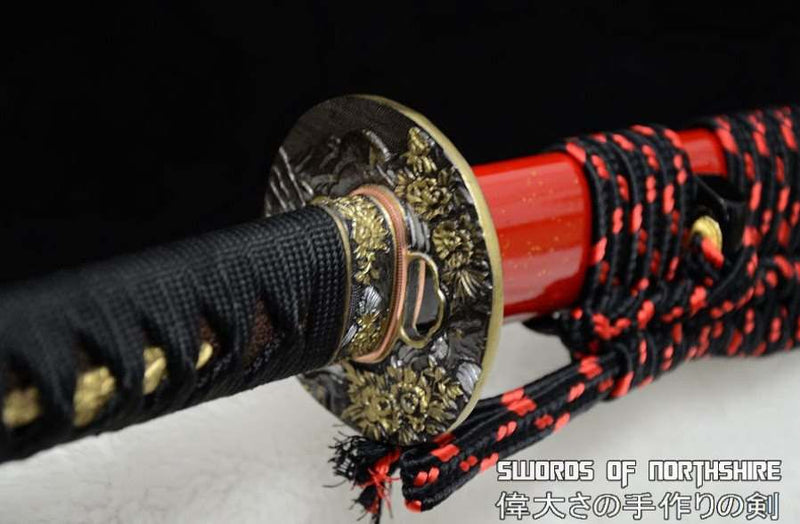 Hand Forged High Speed T-10 Steel Sanmai Katana