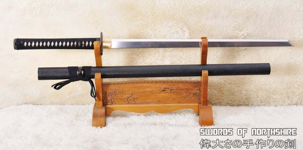 Hand Forged Tang Dao 1060 High Carbon Steel Straight Blade Ninja