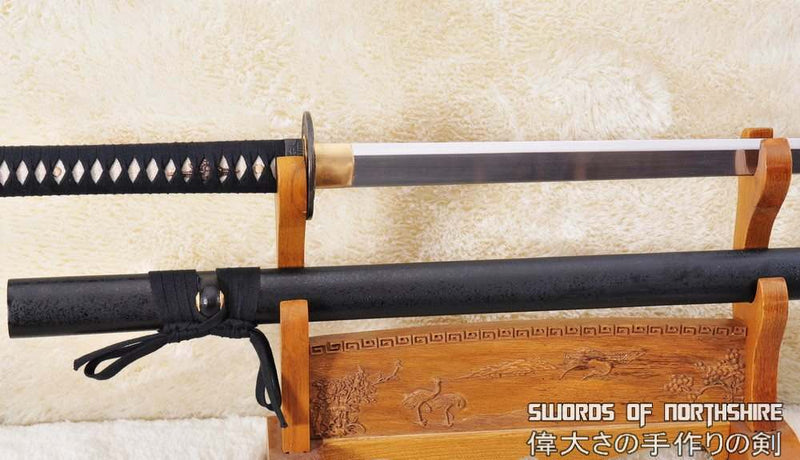 Hand Forged Tang Dao 1060 High Carbon Steel Straight Blade Ninja Samurai Sword