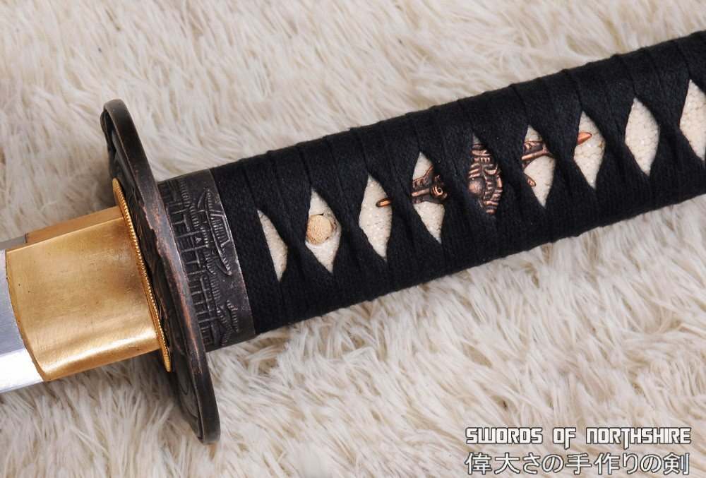 Hand Forged Tang Dao 1060 High Carbon Steel Straight Blade Ninja