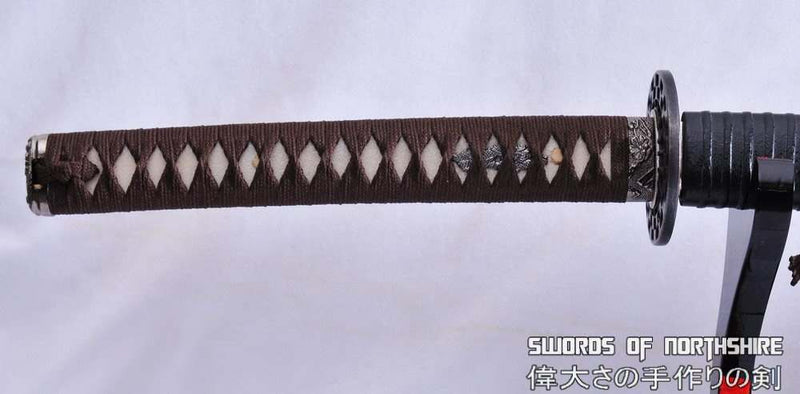 Hand Forged 1095 High Carbon Steel Black Blade Katana Samurai Sword