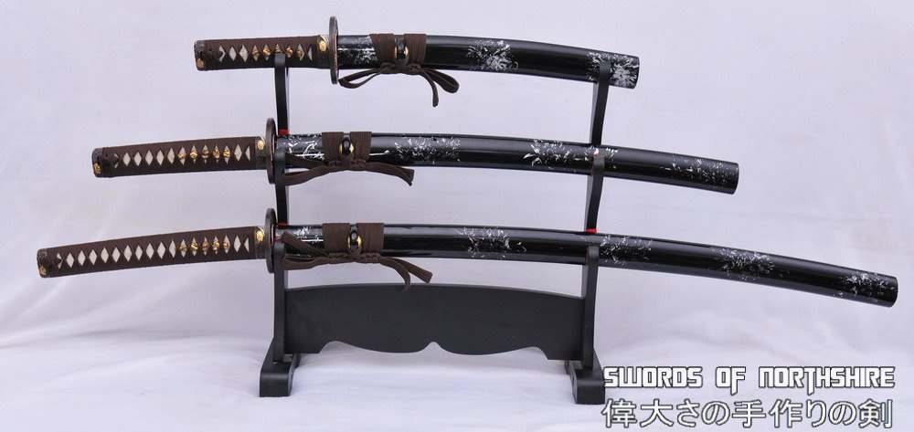 Hand Forged 1095 High Carbon Steel Unokubi Zukuri Samurai Sword Katana Wakizashi & Tanto