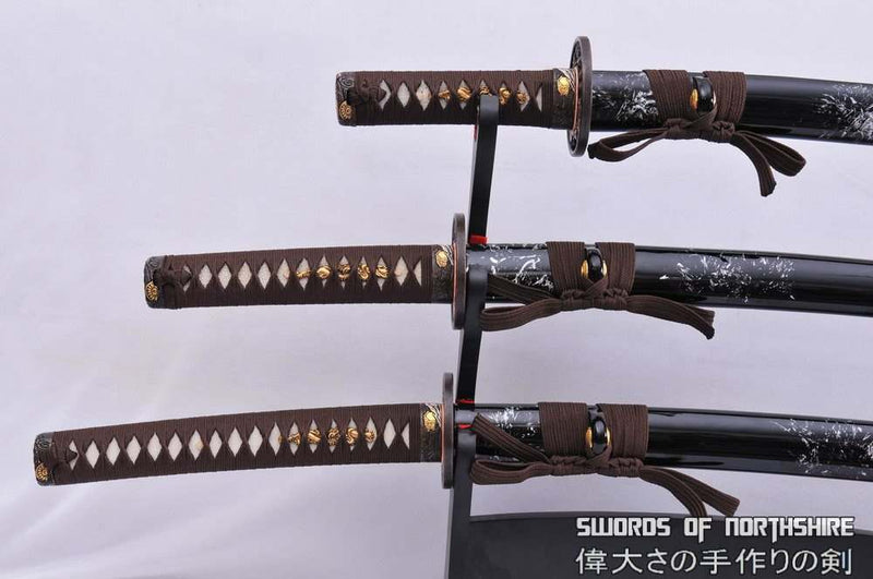Hand Forged 1095 High Carbon Steel Unokubi Zukuri Samurai Sword Katana Wakizashi & Tanto