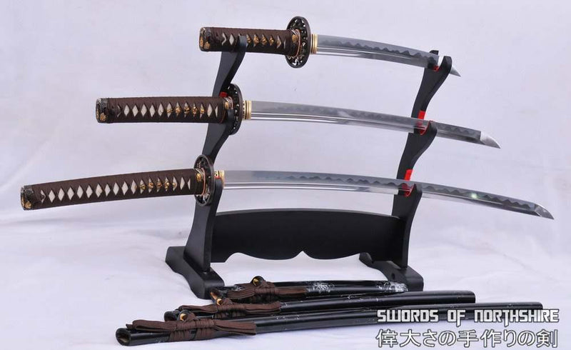 Hand Forged 1095 High Carbon Steel Unokubi Zukuri Samurai Sword Katana Wakizashi & Tanto