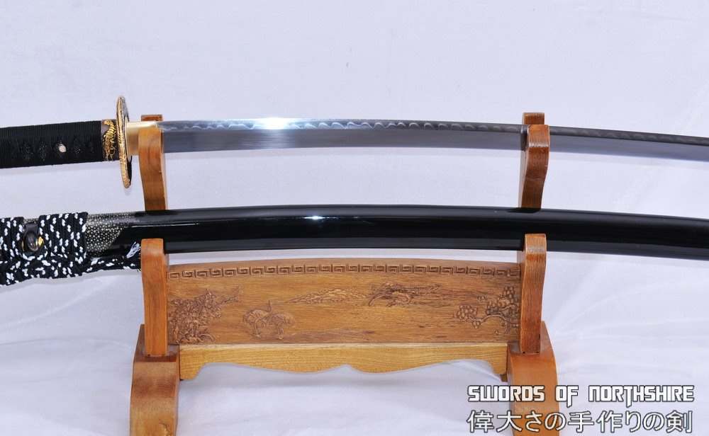 1095 High Carbon Steel Clay Tempered Kiriha Zukuri Samurai Katana