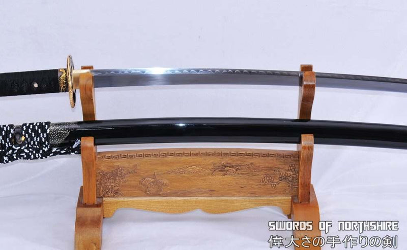 1095 High Carbon Steel Clay Tempered Kiriha Zukuri Samurai Katana Sword