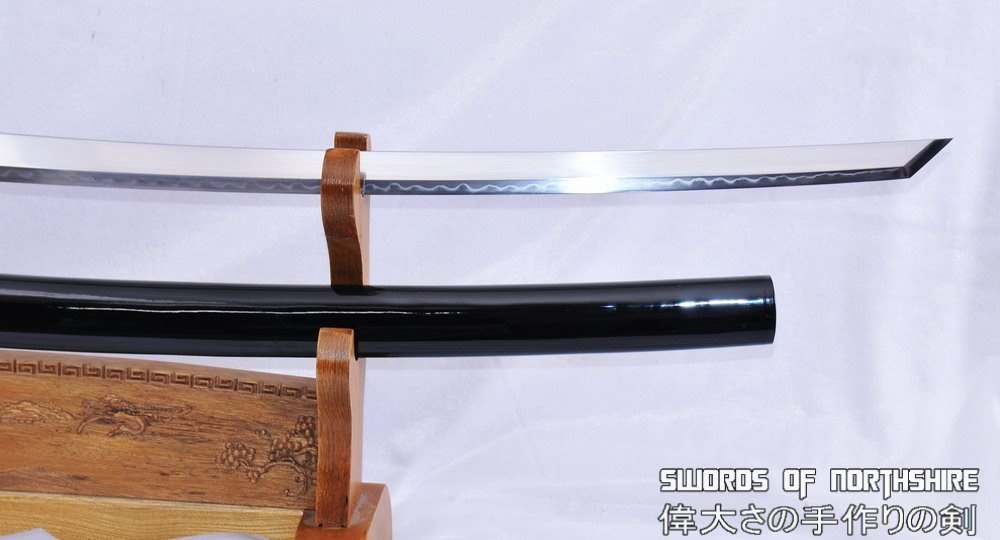 1095 High Carbon Steel Clay Tempered Kiriha Zukuri Samurai