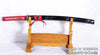 Hand Forged Red and Black Folded Steel Blade Samurai Wakizashi Sword