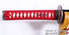 Hand Forged Red and Black Folded Steel Blade Samurai Wakizashi Sword
