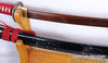 Hand Forged Red and Black Folded Steel Blade Samurai Wakizashi Sword