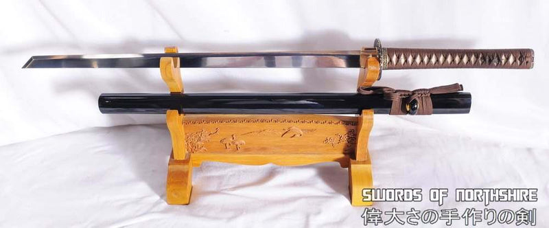 Hand Forged Tang Dao 1095 High Carbon Steel Straight Blade Ninja Sword
