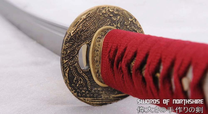 Hand Forged Folded Steel Blade Wakizashi Samurai Sword