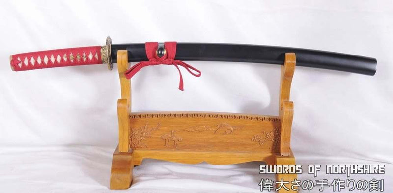 Hand Forged Folded Steel Blade Wakizashi Samurai Sword