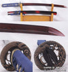 Hand Forged Red and Black Folded Steel Samurai Dragon Wakizashi Sword