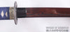 Hand Forged Red and Black Folded Steel Samurai Dragon Wakizashi Sword