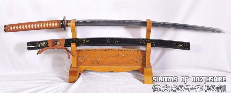 Kogarasu Maru Hand Forged Folded Steel Double Edge Blade Samurai Sword Little Crow Katana