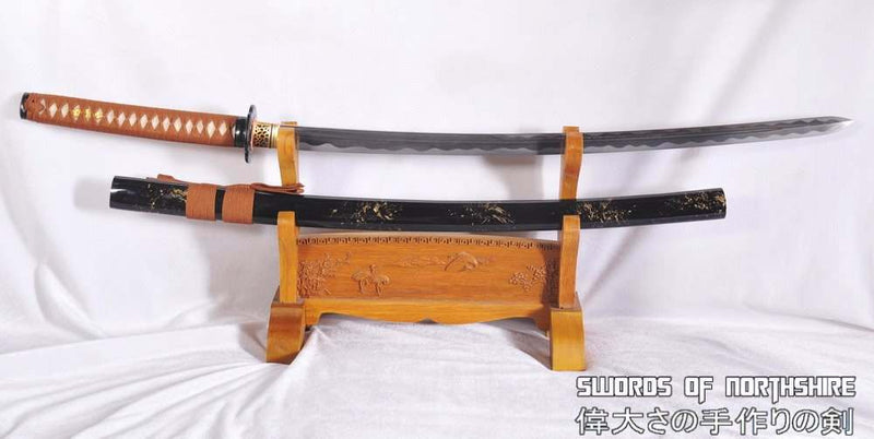 Kogarasu Maru Hand Forged Folded Steel Double Edge Blade Samurai Sword Little Crow Katana