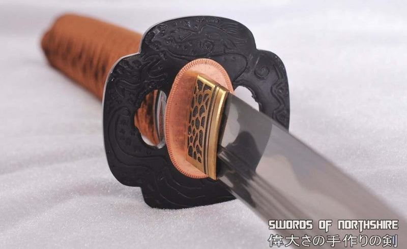 Kogarasu Maru Hand Forged Folded Steel Double Edge Blade Samurai Sword Little Crow Katana