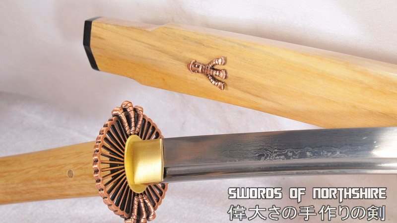 Hand Forged Folded Steel Blade Practical 47 Ronin Tengu Katana