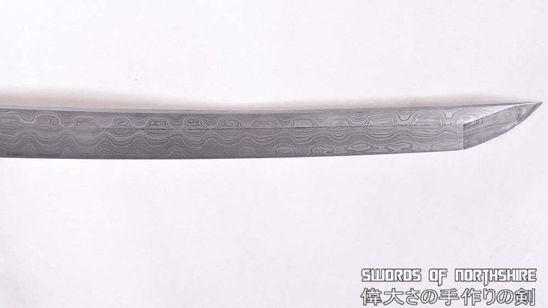 Hand Forged High Quality Folded Damascus Steel Japanese Samurai Tachi Sword