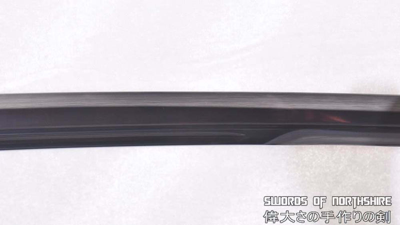 Hand Forged 1095 High Carbon Black Steel Double-Edged Katana Samurai Sword